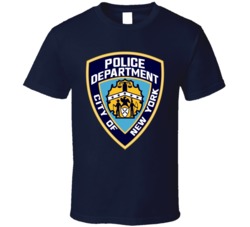 Police Department City Of New York Logo Fan T Shirt 38307396