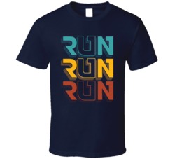 Run Run Run Logo Sports Activity Running Exercise Fan T Shirt 38307407