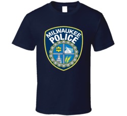 Milwaukee Police Department Logo Fan T Shirt 38307417