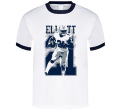 Ezekiel Elliot Dallas Sports Cowboys Football Graphic T Shirt 38307434