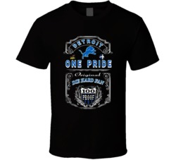 Detroit One Pride Die Hard Fan Lions Football Sports Fan T Shirt 38307435