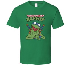 Teenage Muppet Ninja Kermit Sesame Street Cartoon Fan T Shirt 38307440
