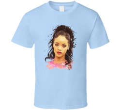 Rihanna Re Re Art Music Artist Celebrity Fan T Shirt 38307453