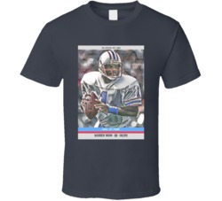 Warren Moon Hall Of Famer Houston Oilers Football Playing Card T Shirt 38307466