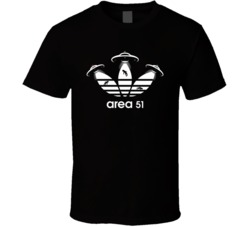 Area 51 Funny Adidas Logo Parody Graphic T Shirt 38319497