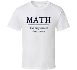 Math The Only Subject That Counts Funny Parody Math Nerd School Teaching T Shirt 38319531