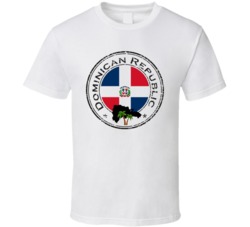 Dominican Republic Logo Flag Sports Fan T Shirt 38319558