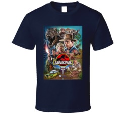 Jurassic Park Movie Poster Vintage Graphic Art T Shirt 38319570