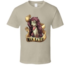 Man Eater Pin Up Girl Dead Halloween Graphic T Shirt 38325585