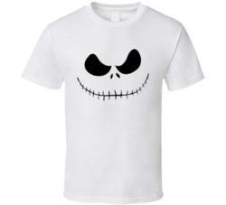 Jack The Skeleton Nightmare Before Christmas Face Halloween T Shirt 38338418