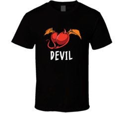 Devil Heart Valentines Love Graphic T Shirt 38347940