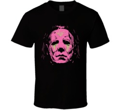 Halloween Mike Myers Pink Mask Graphic T Shirt 38347974