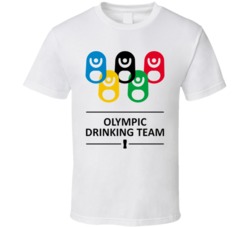 Olympic Drinking Team Funny Beer Olympics Logo Fan T Shirt 38347976