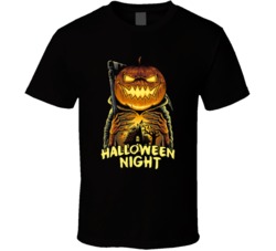 Halloween Night Jack The Pumpkin Cool Graphic T Shirt 38347997