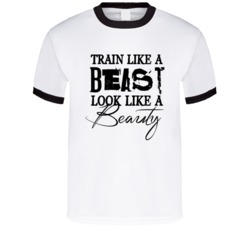 Train Like A Beast Look Like A Beauty Funny Gym Fitness Workout Fan T Shirt 38353843