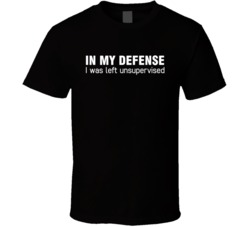 In My Defense I Was Sleft Unsupervised Funny Trouble Maker Fan T Shirt 38361860