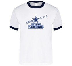 Dallas Kenobis Funny Stars Football Parody Logo Sci Fi Fan T Shirt 38383029