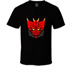Darth Maul Cartoon Face Transformer Logo Parody T Shirt 38383038