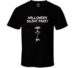 Halloween Silent Party You Scream You Die Scary Halloween Fan T Shirt 38398291