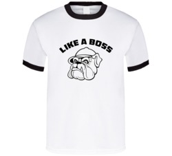 Like A Boss Bulldog Animal Lover Fan T Shirt 38412722