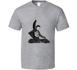 Dj Elvis Funny Edm Ravv Music Vintage King Fan T Shirt 38412729