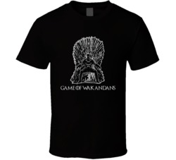 Game Of Wakandans Game Of Thrones Black Panther Mashup Fan T Shirt 38412731