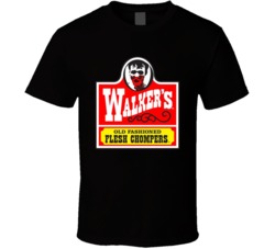 Walkers Old Fashioned Flesh Compers Wendys Fast Food Parody Logo Walking Dead T Shirt 38412736