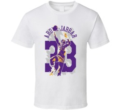 Kareem Abdul Jabbar La Laker Basketball Vintage Graphic T Shirt 38412739