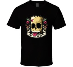 Eat My Shorts Scary Bart Simpson Cool Graphic T Shirt 38412741