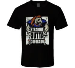Straight Outta Colorado Denver Football Broncos Sports Fan T Shirt 38412742
