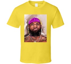 Kid From Akron Lebron James Basketball Art Graphic T Shirt 38412746