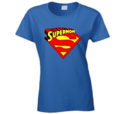 Supermom Funny Mothers Day Parody Fan Ladies T Shirt 38427095