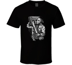 Jason Mask Friday The 13th Music Boom Box Cool Graphic Halloween T Shirt 38427109