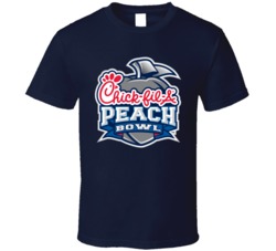 Chick-fil-a Peach Bowl Logo College Football Fan T Shirt 38439382