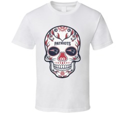 Patriots Football Skull Boston Sports New England Fan T Shirt 38455642
