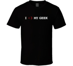 I Love My Geek Funny Nerd Relationship Science Fan T Shirt 38472298