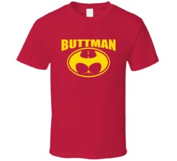 Buttman Batman Parody Logo Fan T Shirt 38472306
