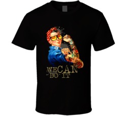 We Can Do It Funny Woman Power Tattoo Strong T Shirt 38472318