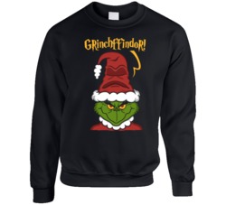 Grinchffindor Funny Harry Potter Grinch Parody Mashup Ugly Christmas Sweater Crewneck Sweatshirt 38503162