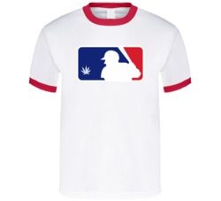 Major League Baseball Parody Logo Weed Stoner Marijuana Fan T Shirt 38508657