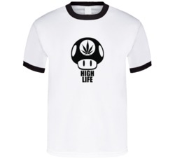 High Life Funny Mario Mushroom Cartoon Gaming T Shirt 38510897