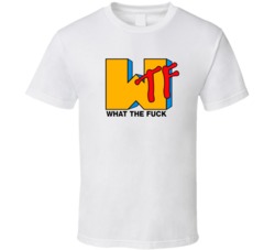 What The Fuck Wtf Mtv Parody Logo Funny Graphic T Shirt 38510901