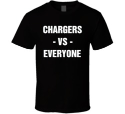 Chargers Vs Everyone San Diego Football Sports Fan T Shirt 38519965