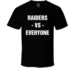Raiders Vs Everyone Oakland Football Sports Fan T Shirt 38519982