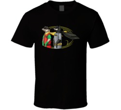 Funny Meercat Batman Robin Parody Animal Superheros Funny Graphic Fan T Shirt 38519987