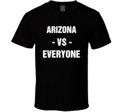 Arizona Vs Everyone Cardinals Football Sports Fan City Nfl Fan T Shirt 38528834