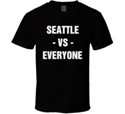 Seattle Vs Everyone Seahawks Football City Love Sports Fan Nfl Nhl Mlb T Shirt 38528839