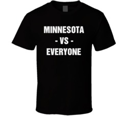Minnesota Vs Everyone Vikings Football Sports Fan City Nfl Fan T Shirt 38528845