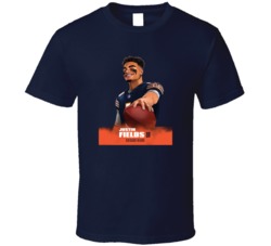 Justin Fields Chicago Sports Bears Football Nfl Draft Pick 2021 T Shirt 38920121