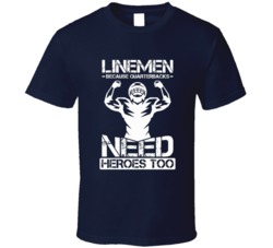 Lineman Because Quarterback Need Heroes Too Funny Football Sports Fan T Shirt 38949164
